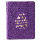 Journal Handy Purple I Can Do All This Phil. 4:13 - Jimberly's Boutique-Olive Branch-Mississippi