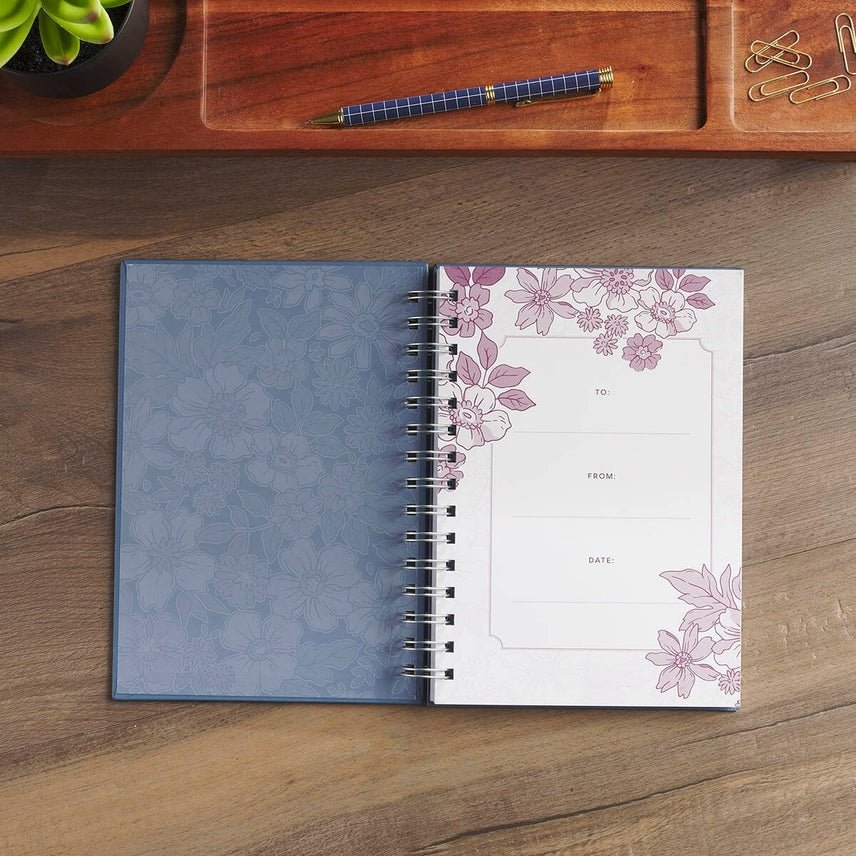 Journal Spiral Purple Floral Trust In The Lord Prov. 3:5 - Jimberly's Boutique-Olive Branch-Mississippi