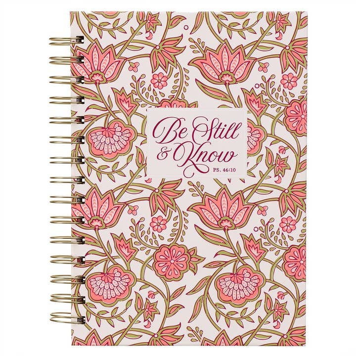 Journal Wirebound Pink Be Still & Know Ps. 46:10 - Jimberly's Boutique-Olive Branch-Mississippi
