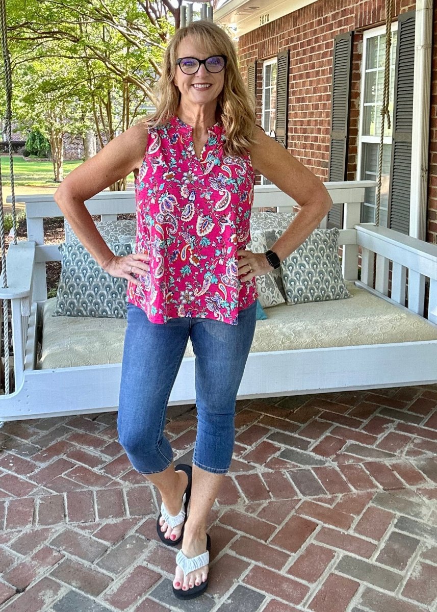 Judy Blue Grenada Midrise Capri with Side Slit Jeans - Judy Blue Jeans -Jimberly's Boutique-Olive Branch-Mississippi