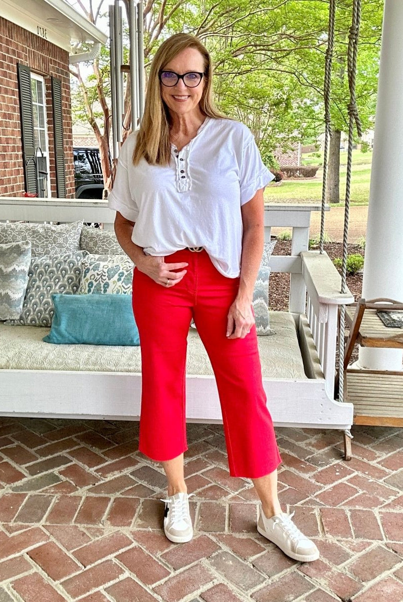 Judy Blue Jeans | Brandon | Red | Tummy Control - Judy Blue Jeans -Jimberly's Boutique-Olive Branch-Mississippi