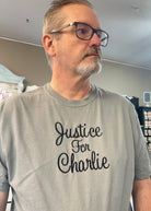 Justice For Charlie Embroidered Comfort Colors T Shirt - sweatshirt - Jimberly's Boutique - Olive Branch - Mississippi