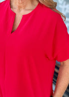 Keep It Classy Top - Red - Shirts & Tops - Jimberly's Boutique - Olive Branch - Mississippi