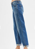 Kemper Mid Rise Boyfriend Roll Up Jeans | Risen - risen jeans -Jimberly's Boutique-Olive Branch-Mississippi
