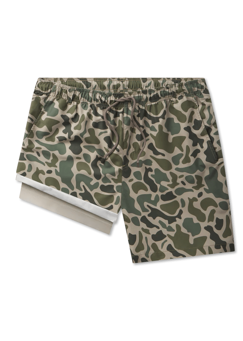 La Costa Lined Swim Trunk - Camo - Dark Olive - swim trunks - Jimberly's Boutique - Olive Branch - Mississippi