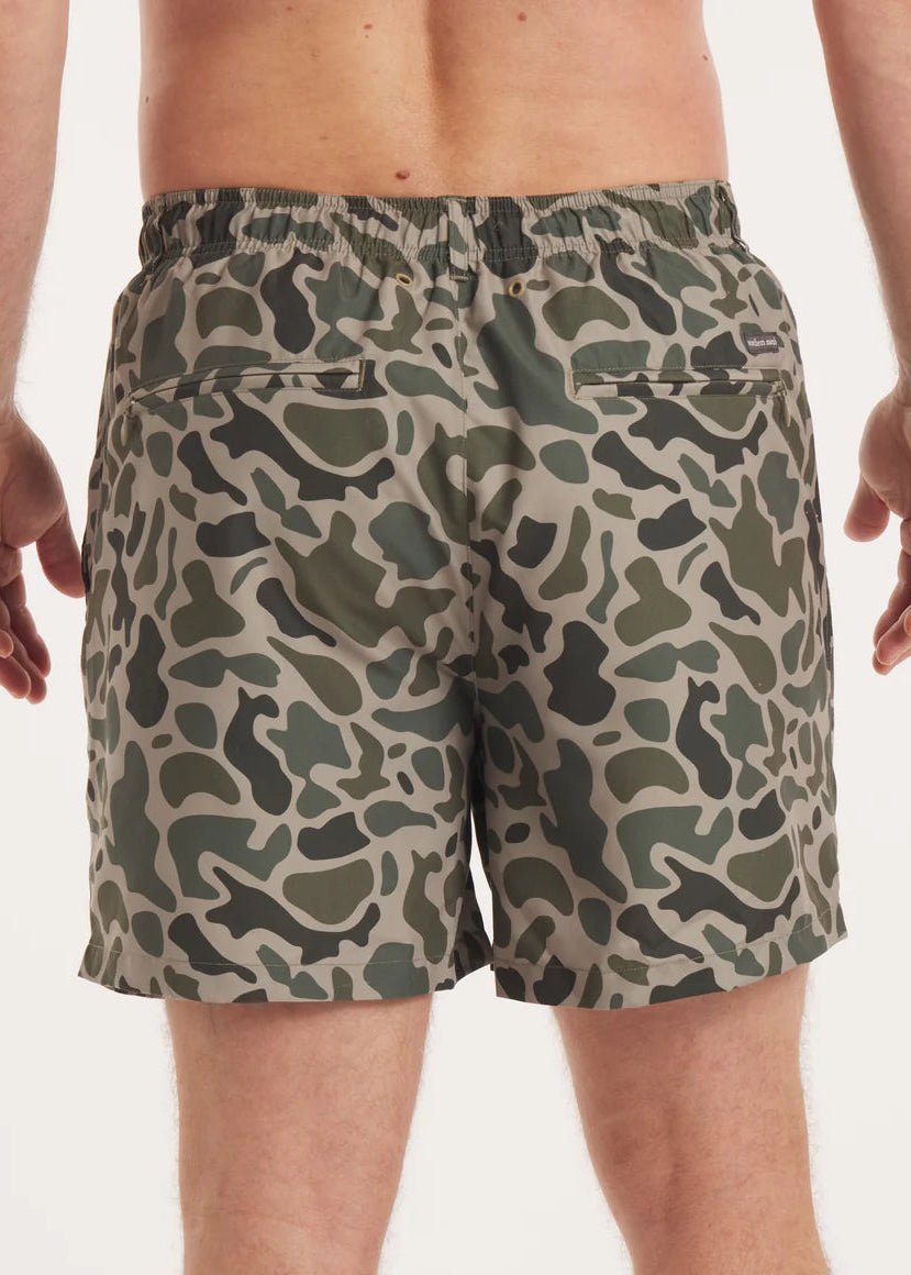 La Costa Lined Swim Trunk - Camo - Dark Olive - swim trunks - Jimberly's Boutique - Olive Branch - Mississippi