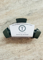 Large Hair Clip | Classic | Sage It Ain’t So | Teleties - Teletie Classic Hair Clip - Jimberly's Boutique - Olive Branch - Mississippi