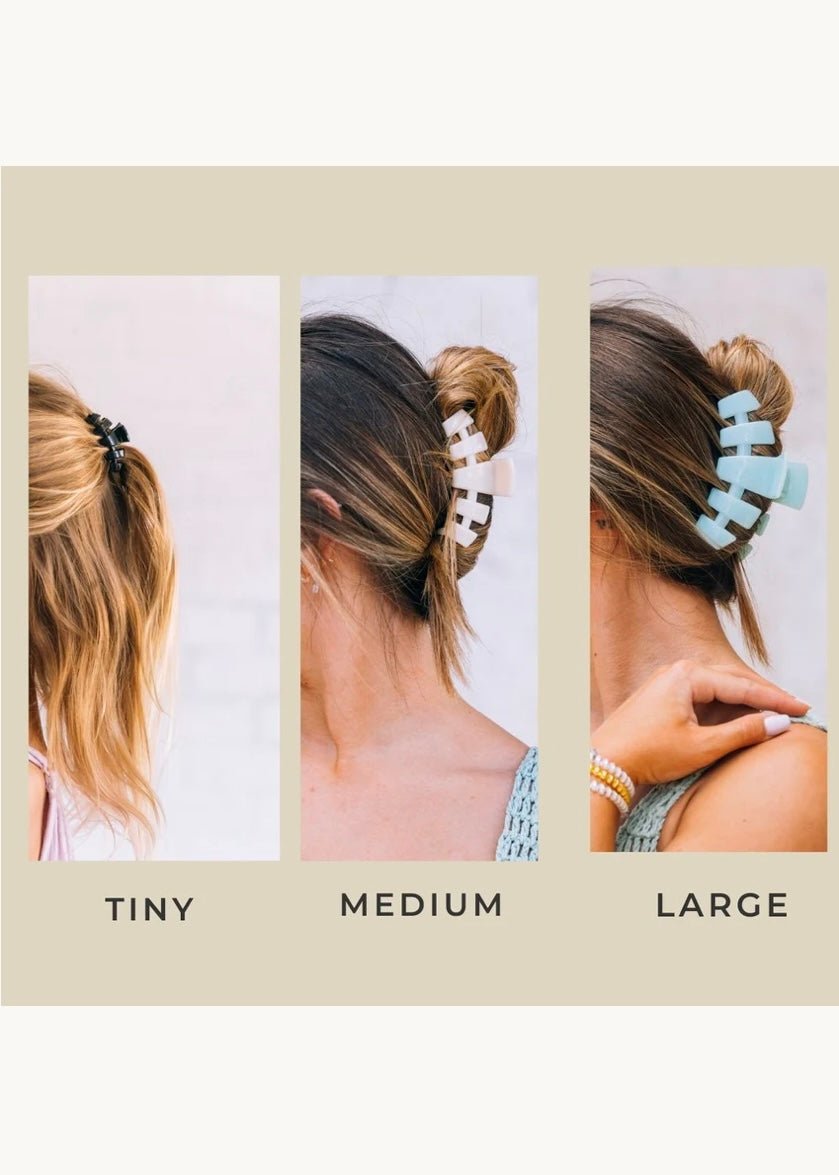Large Hair Clip | Classic | Tortoise | Teleties - Teletie Classic Hair Clip - Jimberly's Boutique - Olive Branch - Mississippi