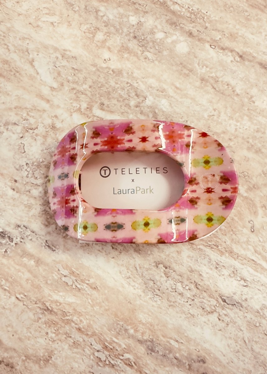 Large Teleties Flat Oval Clip - Giverny - Teleties Flat Hair Clip - Jimberly's Boutique - Olive Branch - Mississippi