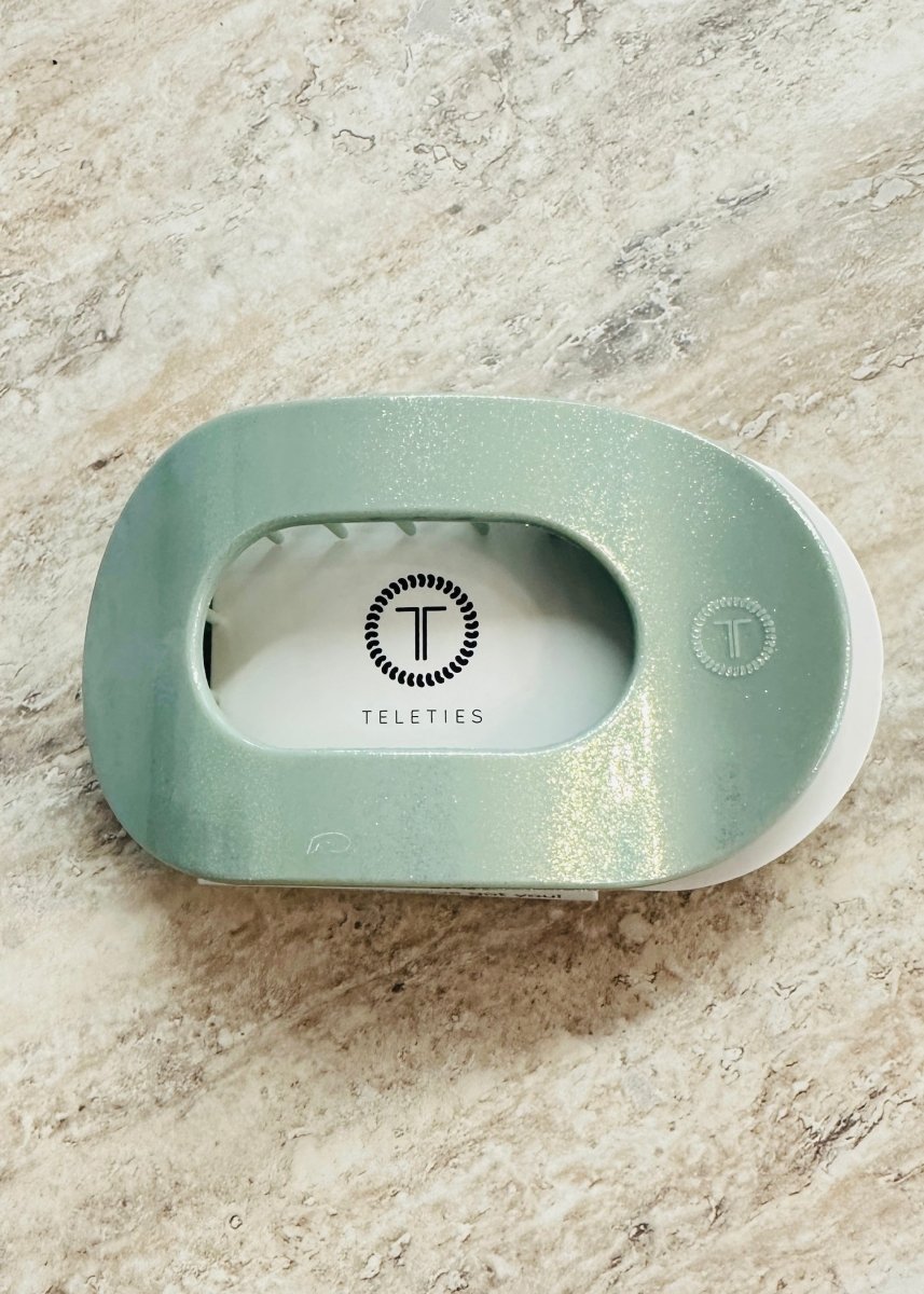 Large Teleties Flat Oval Clip - Soft Surf - Teleties Flat Hair Clip - Jimberly's Boutique - Olive Branch - Mississippi