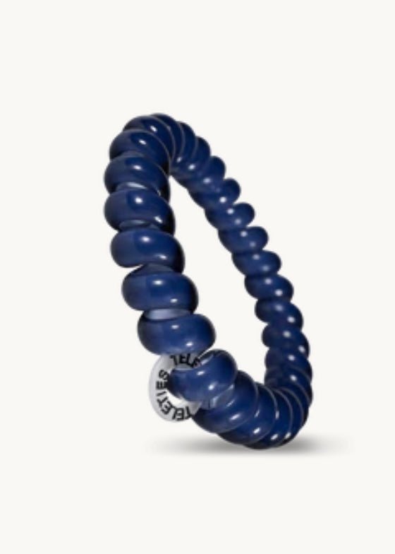 Large Teleties Hair Ties - Nantucket Navy - Teleties Hair Ties -Jimberly's Boutique-Olive Branch-Mississippi