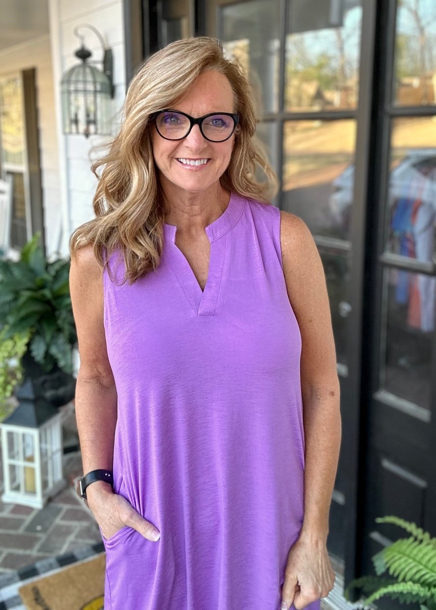 Lavender Tank Dress Dear Scarlett - Casual Dress -Jimberly's Boutique-Olive Branch-Mississippi