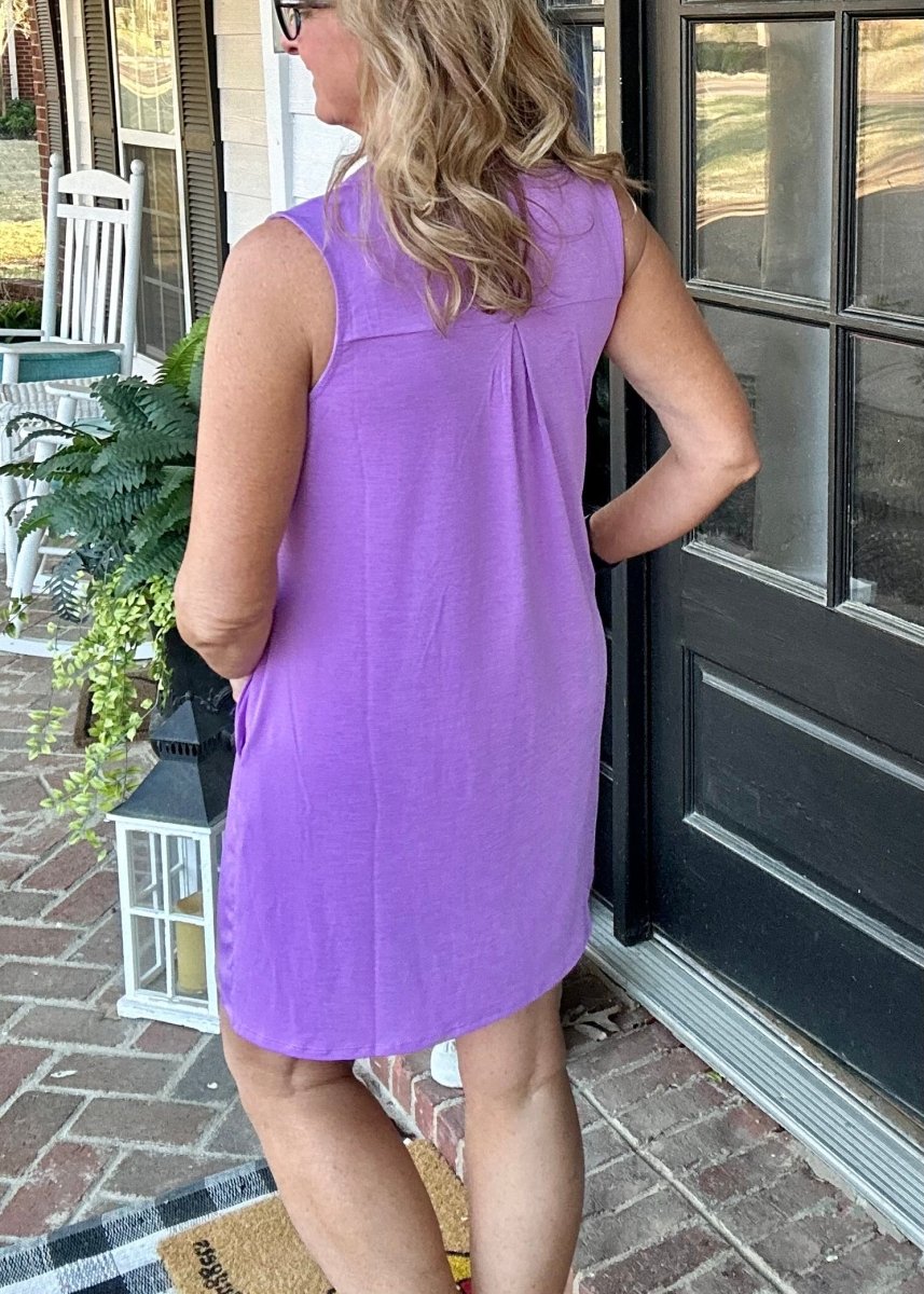 Lavender Tank Dress Dear Scarlett - Casual Dress -Jimberly's Boutique-Olive Branch-Mississippi