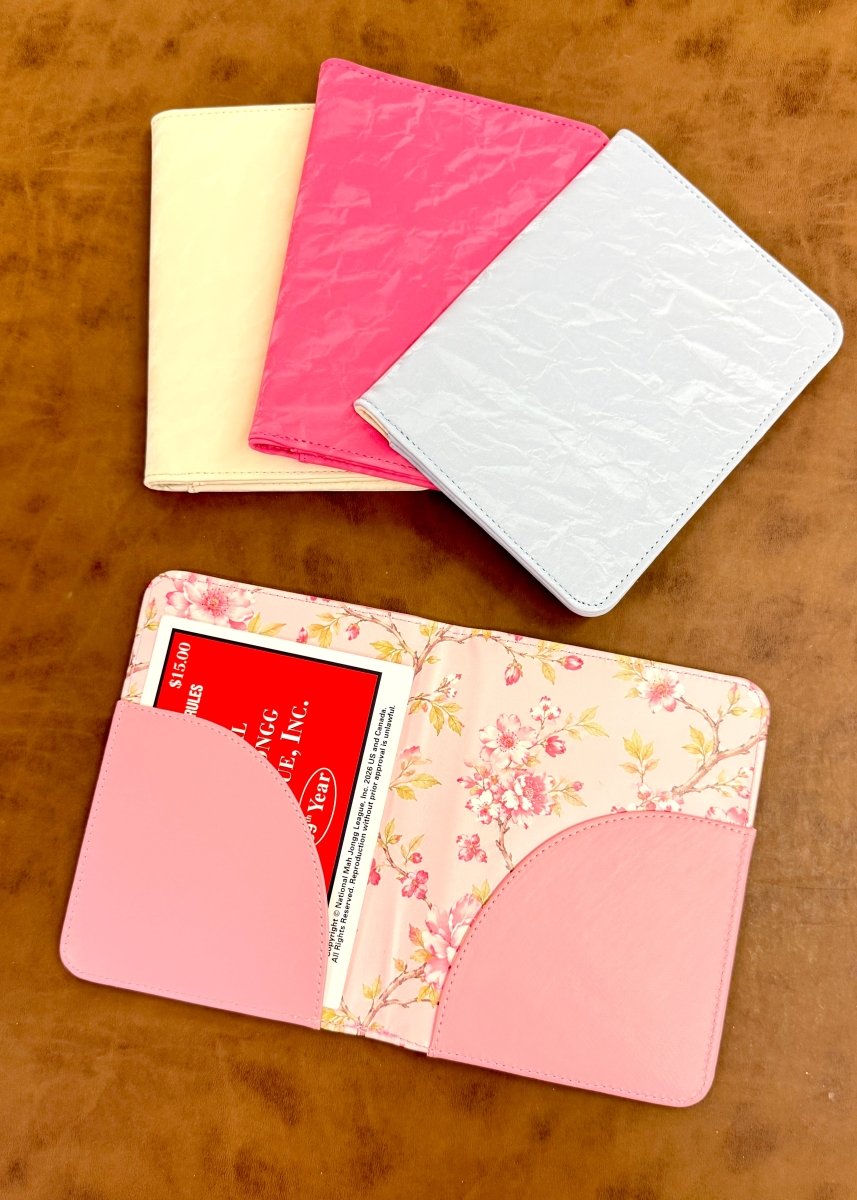 Leather Mahjong Card Folio - Mahjong Card holder -Jimberly's Boutique-Olive Branch-Mississippi