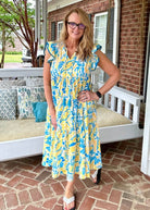 Lemonade Mix Midi Dress | Umgee - Umgee Dress -Jimberly's Boutique-Olive Branch-Mississippi