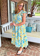 Lemonade Mix Midi Dress | Umgee - Umgee Dress -Jimberly's Boutique-Olive Branch-Mississippi