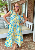 Lemonade Mix Midi Dress | Umgee - Umgee Dress -Jimberly's Boutique-Olive Branch-Mississippi