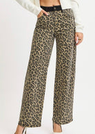 Leopard High Rise Wide Leg Jeans | Risen - risen jeans -Jimberly's Boutique-Olive Branch-Mississippi
