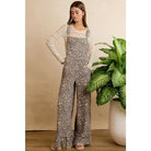 Leopard Print Adjustable Strap Overalls - Jimberly's Boutique-Olive Branch-Mississippi