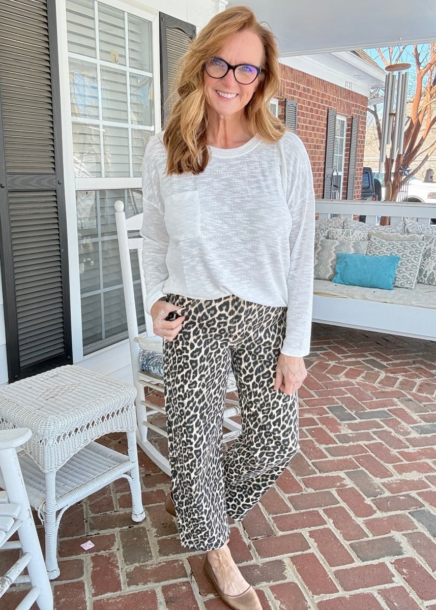 Leopard Print Barrel Jeans | Vervet - Barrel Jeans/Pants - Jimberly's Boutique - Olive Branch - Mississippi