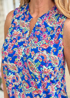 Lizzy Tank Dress - Royal Paisley (S - 3X) - Casual Dress - Jimberly's Boutique - Olive Branch - Mississippi