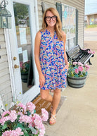 Lizzy Tank Dress - Royal Paisley (S - 3X) - Casual Dress - Jimberly's Boutique - Olive Branch - Mississippi