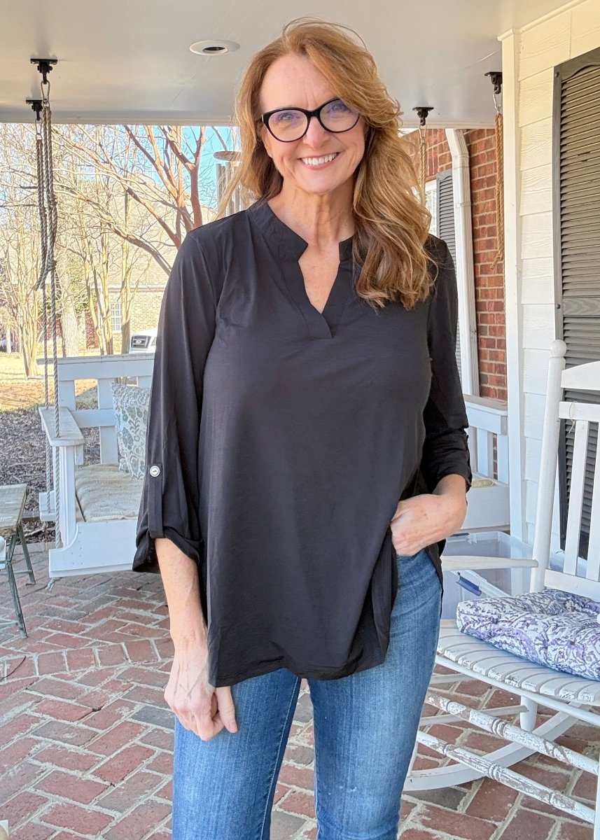 Lizzy Top - Black - Jimberly's Boutique-Olive Branch-Mississippi