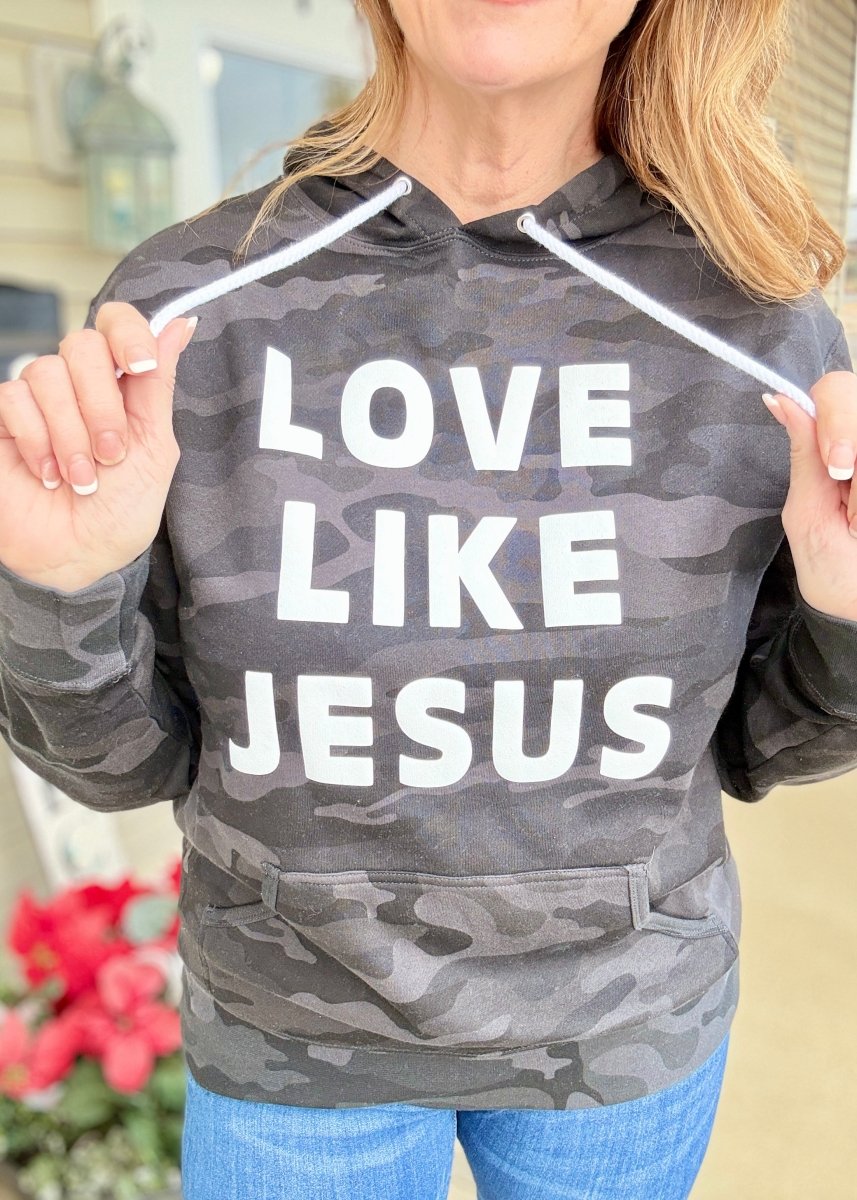 Love Like Jesus Camo Hoodie - Sweatshirt - Jimberly's Boutique - Olive Branch - Mississippi