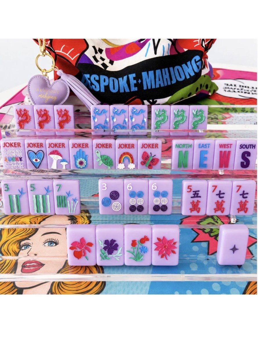 Lucky Charms French Lavender Mahjong Tiles | Bespoke - Mahjong Tiles -Jimberly's Boutique-Olive Branch-Mississippi