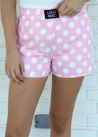 LULU MAC Boxer Shorts - Polka Dot - Light Pink/White - boxers - Jimberly's Boutique - Olive Branch - Mississippi