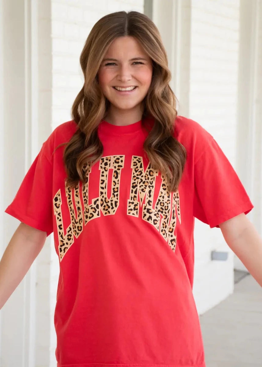 LULU MAC | Leopard | Paprika | Short Sleeve - LULU MAC Short Sleeve - Jimberly's Boutique - Olive Branch - Mississippi