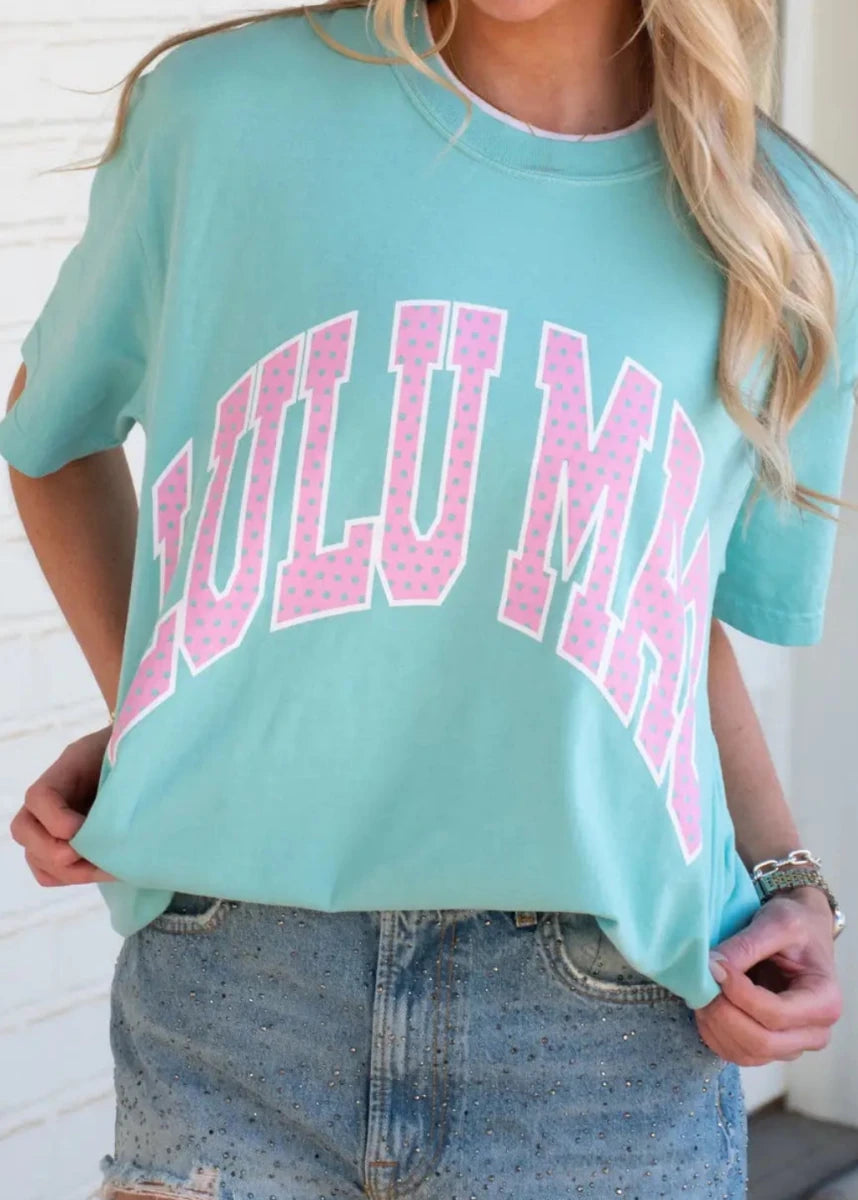 LULU MAC | Polka Dot | Chalky Mint | Short Sleeve - LULU MAC Short Sleeve - Jimberly's Boutique - Olive Branch - Mississippi