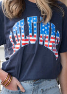 LULU MAC | Stars & Stripes | Navy | Short Sleeve - LULU MAC Short Sleeve - Jimberly's Boutique - Olive Branch - Mississippi