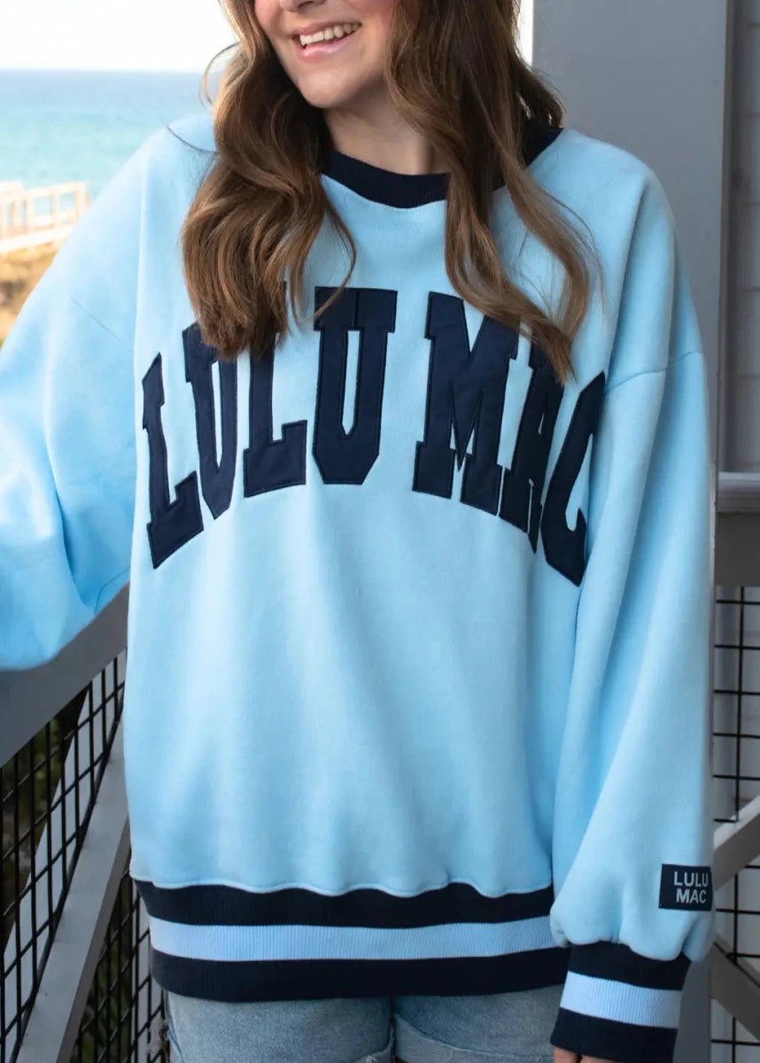 LULU MAC Sweatshirt - Social Society Blue/Navy - Stitch - LULU MAC Sweatshirt - Jimberly's Boutique - Olive Branch - Mississippi