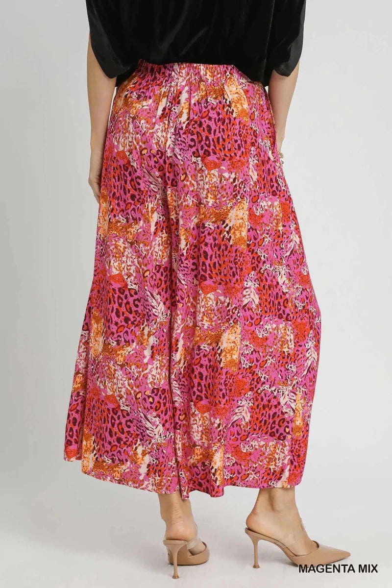 Magenta Mix Wide Leg Pants - Casual Pants - Jimberly's Boutique - Olive Branch - Mississippi