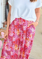 Magenta Mix Wide Leg Pants - Casual Pants - Jimberly's Boutique - Olive Branch - Mississippi
