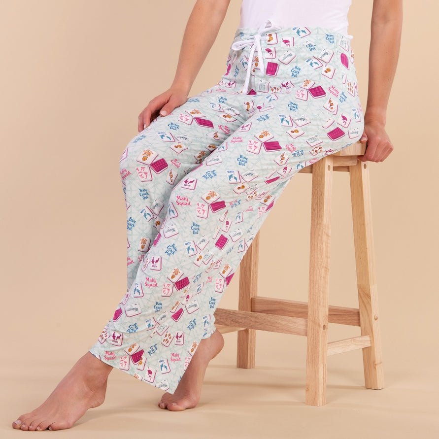 Mahj Squad Pajama Pants Set - pajamas -Jimberly's Boutique-Olive Branch-Mississippi