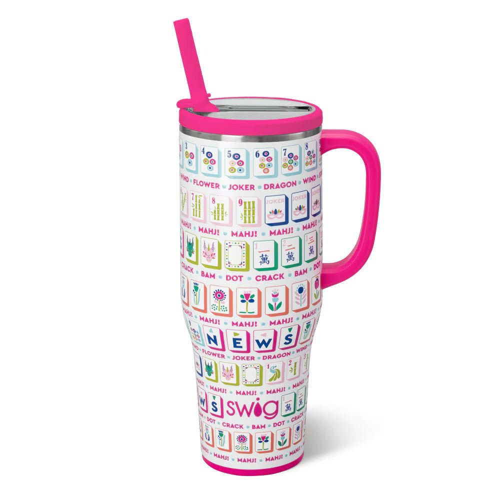 Mahjong 40oz Mega Mug | Swig - Swig Tumbler -Jimberly's Boutique-Olive Branch-Mississippi