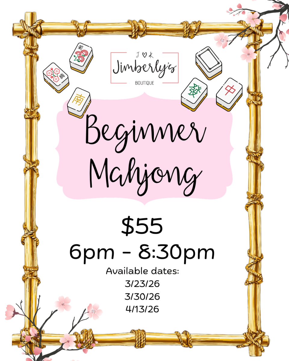 Mahjong - Beginner Class - Mahjong Beginner - Jimberly's Boutique - Olive Branch - Mississippi