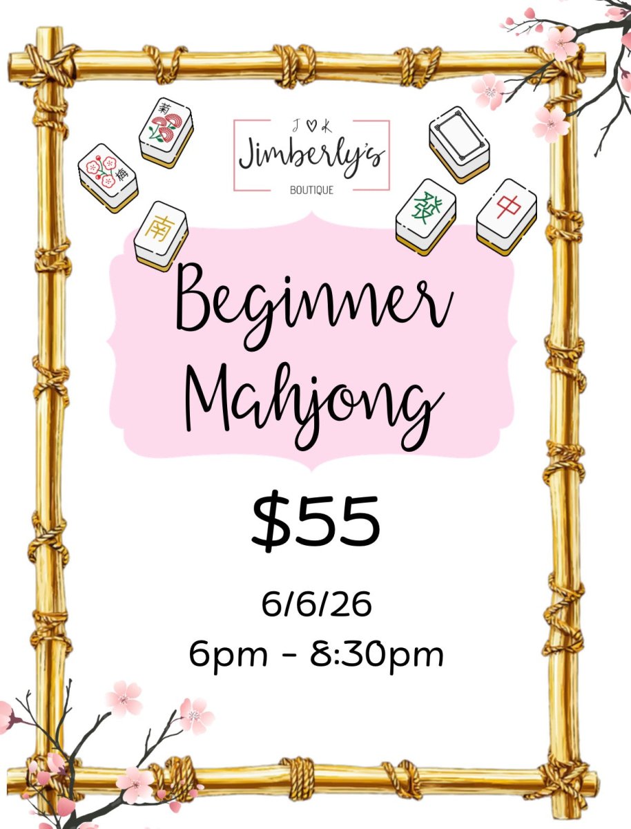 Mahjong - Beginner Class - Mahjong Beginner - Jimberly's Boutique - Olive Branch - Mississippi