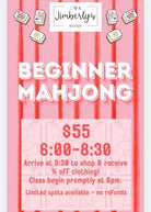 Mahjong - Beginner Class - Mahjong Beginner - Jimberly's Boutique - Olive Branch - Mississippi