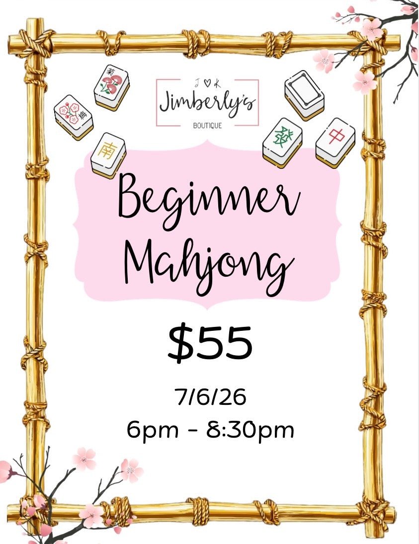 Mahjong - Beginner Class - Mahjong Beginner - Jimberly's Boutique - Olive Branch - Mississippi