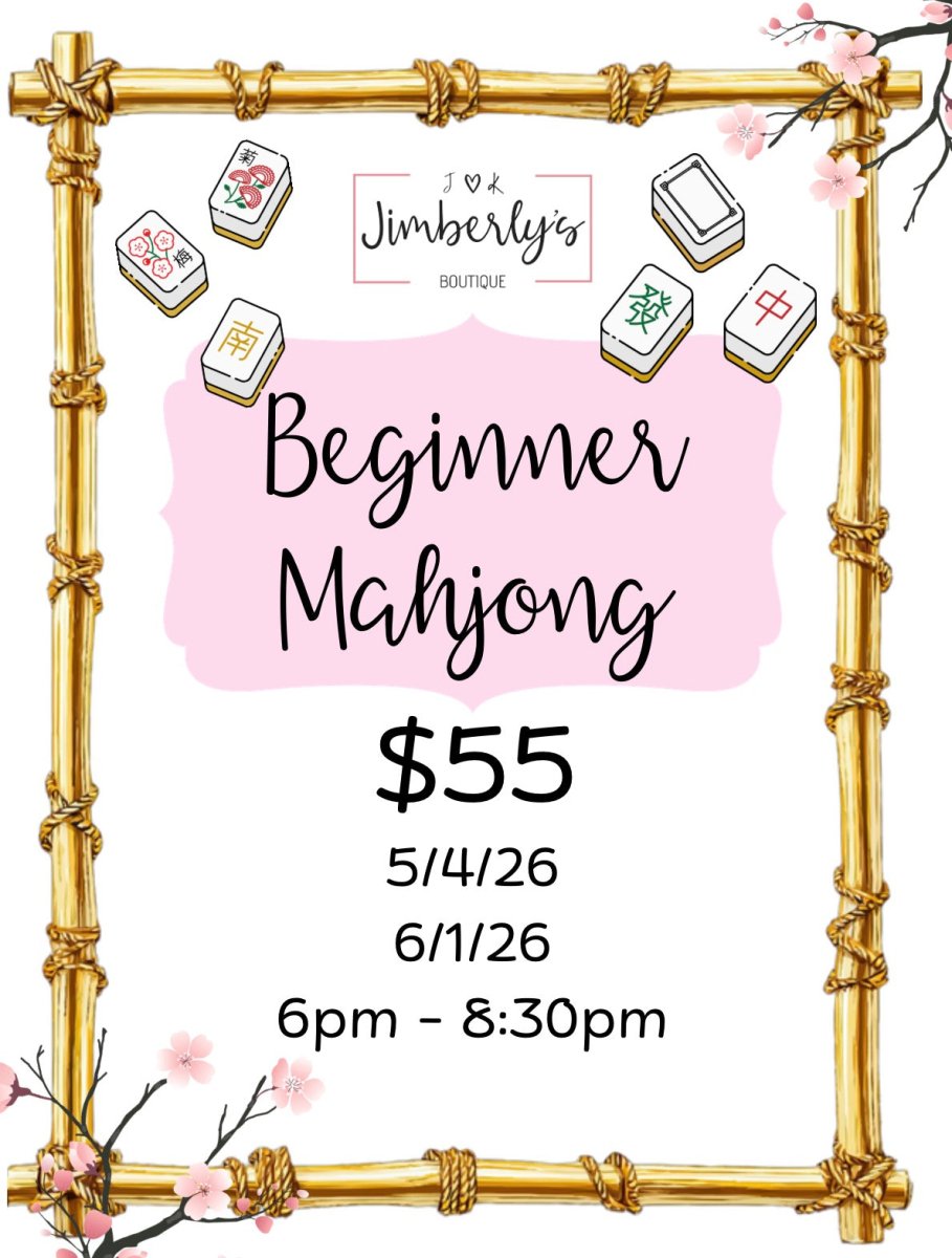 Mahjong - Beginner Class - Mahjong Beginner - Jimberly's Boutique - Olive Branch - Mississippi