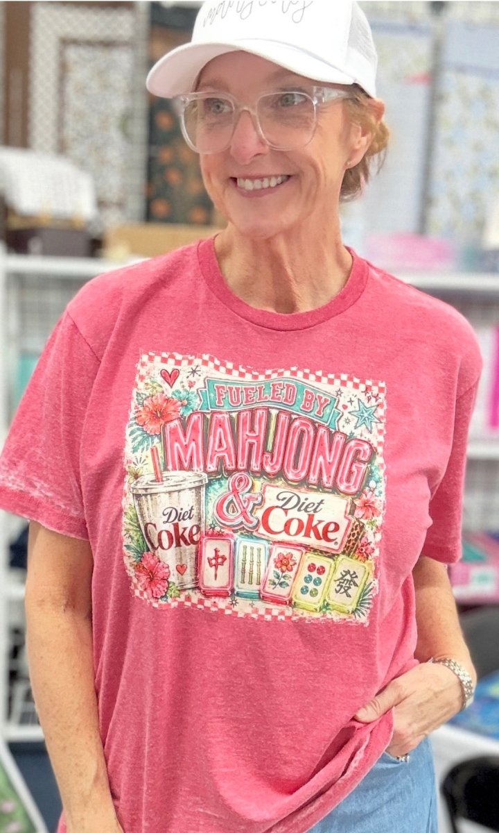 Mahjong & Diet Coke Graphic Tee - Graphic Tee -Jimberly's Boutique-Olive Branch-Mississippi