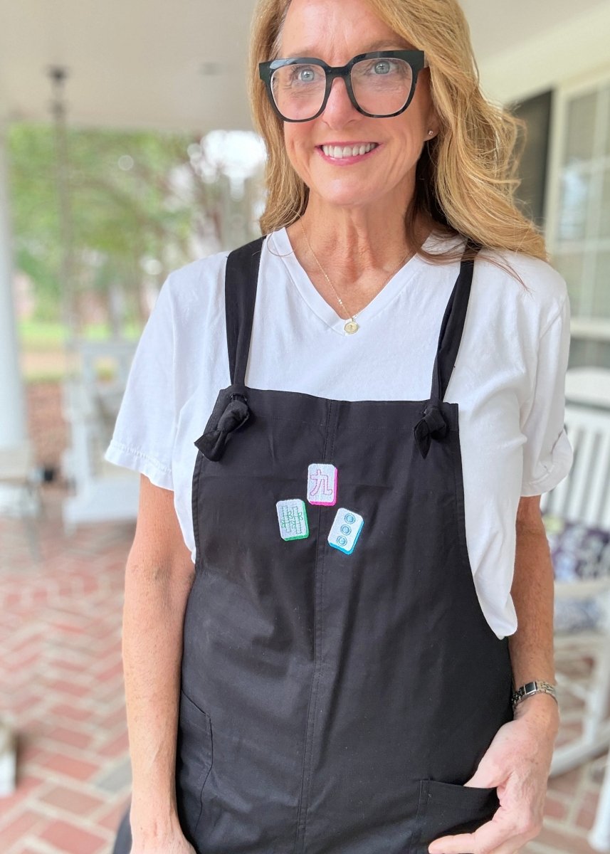 Mahjong Knot Strap Overalls - Black - overalls -Jimberly's Boutique-Olive Branch-Mississippi