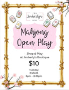 Mahjong Open Play | 5/26/26 - Mahjong Class - Jimberly's Boutique - Olive Branch - Mississippi