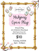 Mahjong Open Play | 6/23/26 - Mahjong Class -Jimberly's Boutique-Olive Branch-Mississippi