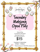 Mahjong Open Play | Tuesday Nights in November - Mahjong Class -Jimberly's Boutique-Olive Branch-Mississippi