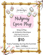 Mahjong Open Play | Tuesday Nights - Summer 2026 - Mahjong Class -Jimberly's Boutique-Olive Branch-Mississippi