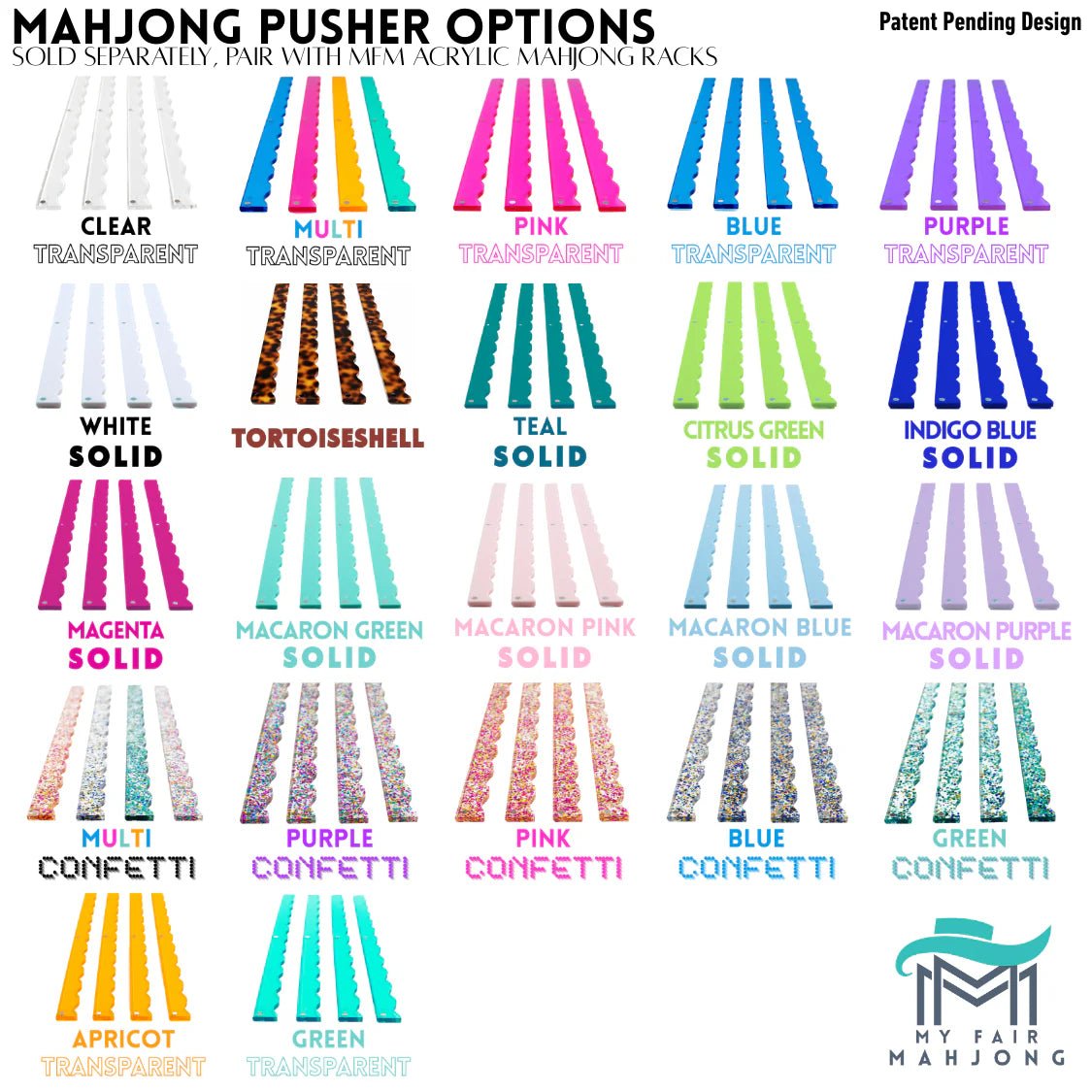 Mahjong Rack Pusher Add - On - Magnetic | My Fair Mahjong - Jimberly's Boutique - Olive Branch - Mississippi